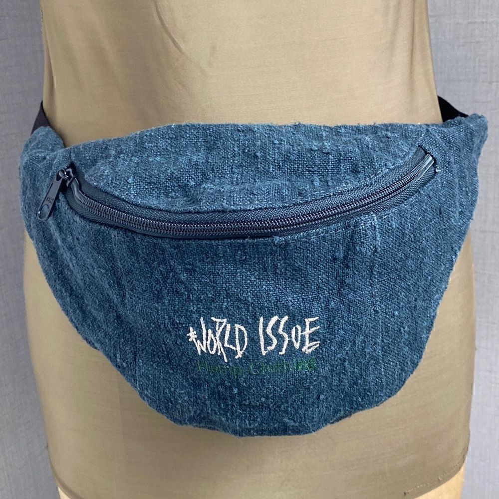 World Issue Hemp Clothing Hip Pack Fanny Belly Bag Adjustable Strap Travel
